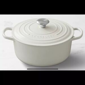 Le Creuset White Cast Iron Dutch Oven